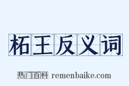 柘王反义词是什么意思的图片